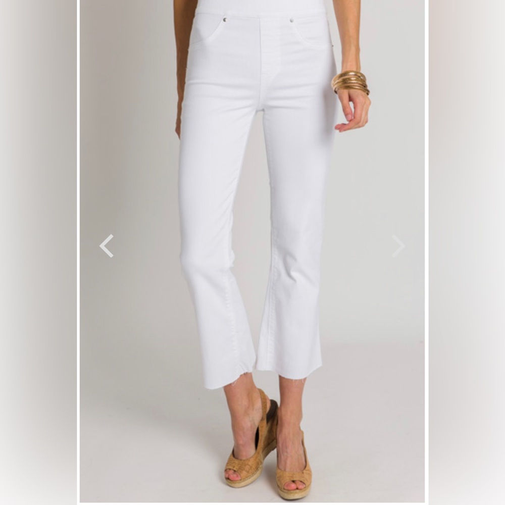 Spanx cropped flare jeans size small